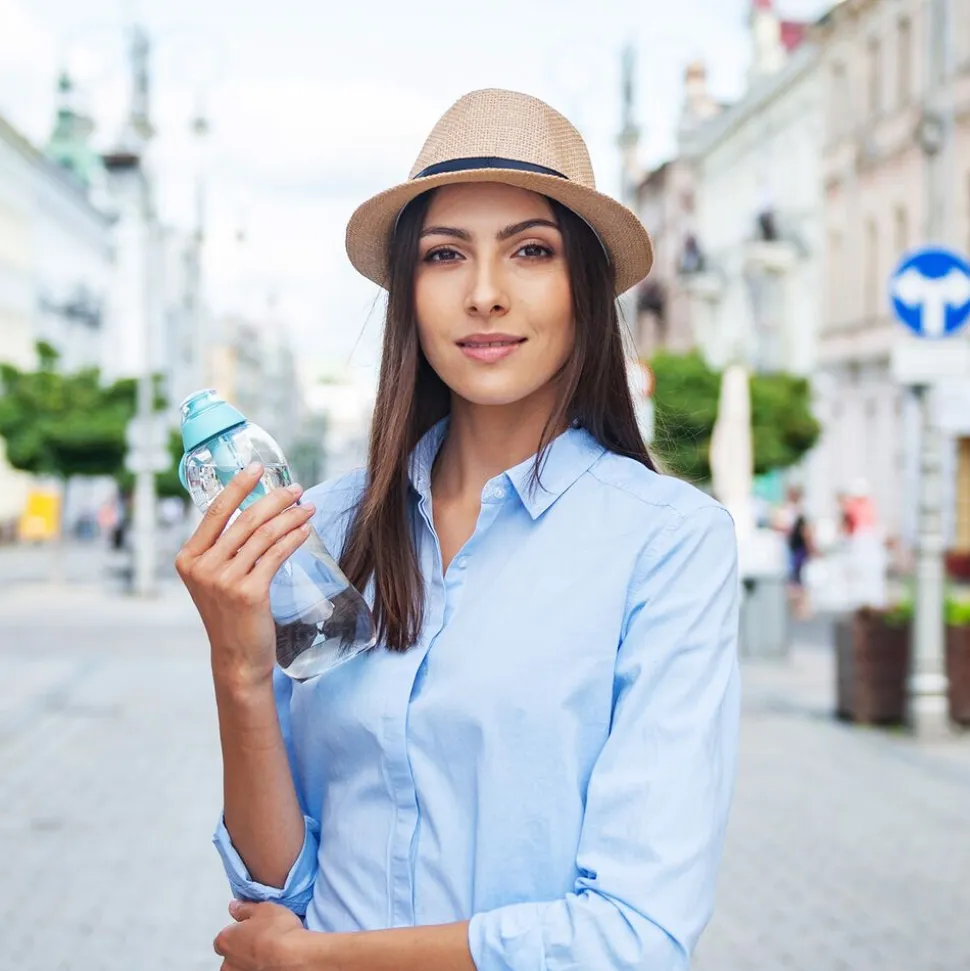 Butelka filtrująca 0,5 l SOFT, miętowa, 1 filtr w zestawie