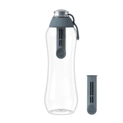 Butelka filtrująca 0,5 L SOFT, szara, 1 filtr w zestawie