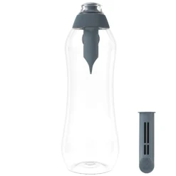 Butelka filtrująca 0,7 L SOFT, szara, 2 filtry w zestawie