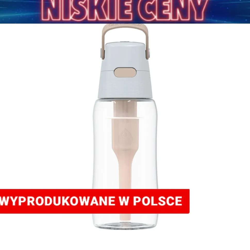 Butelka filtrująca Solid 0,5 L z 1 filtrem, cappuccino