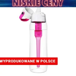 Butelka filtrująca Solid 0,7 l z 1 filtrem, różowa
