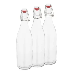 Butelka szklana z klipsem Altom Design, 0,5 l, 3 szt.