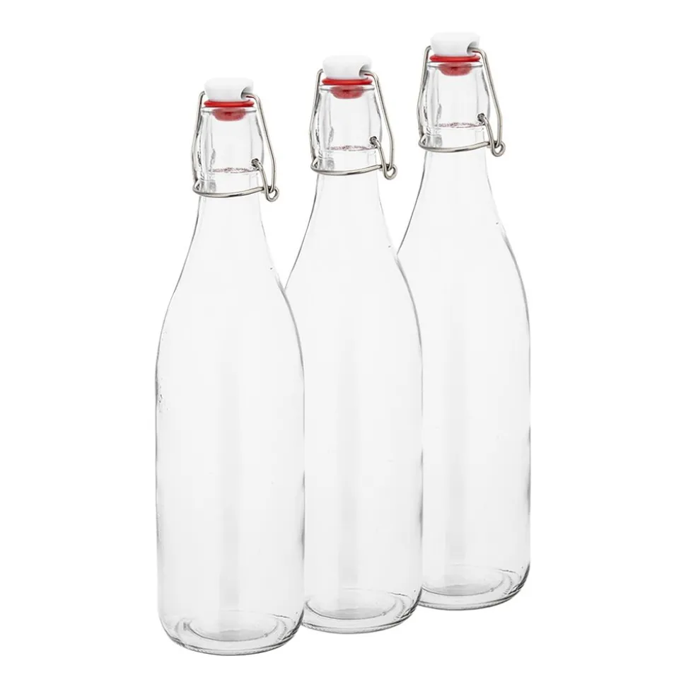 Butelka szklana z klipsem Altom Design, 0,5 l, 3 szt.