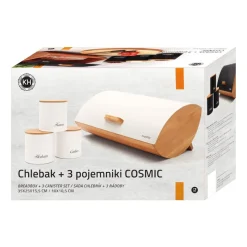 Chlebak z 3 pojemnikami Konighoffer Cosmic, biały