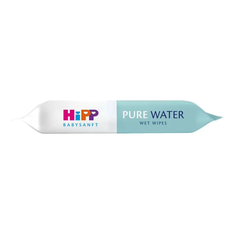 Chusteczki nawilżane HIPP Babysanft Pure Water, od 1 dnia życia, 48 szt.