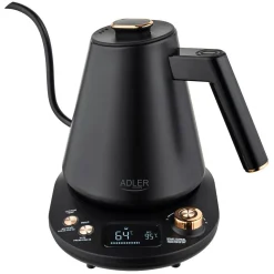 Czajnik elektryczny Adler AD 1349 Gooseneck, 1 l, 1100 W, z regulacją temperatury