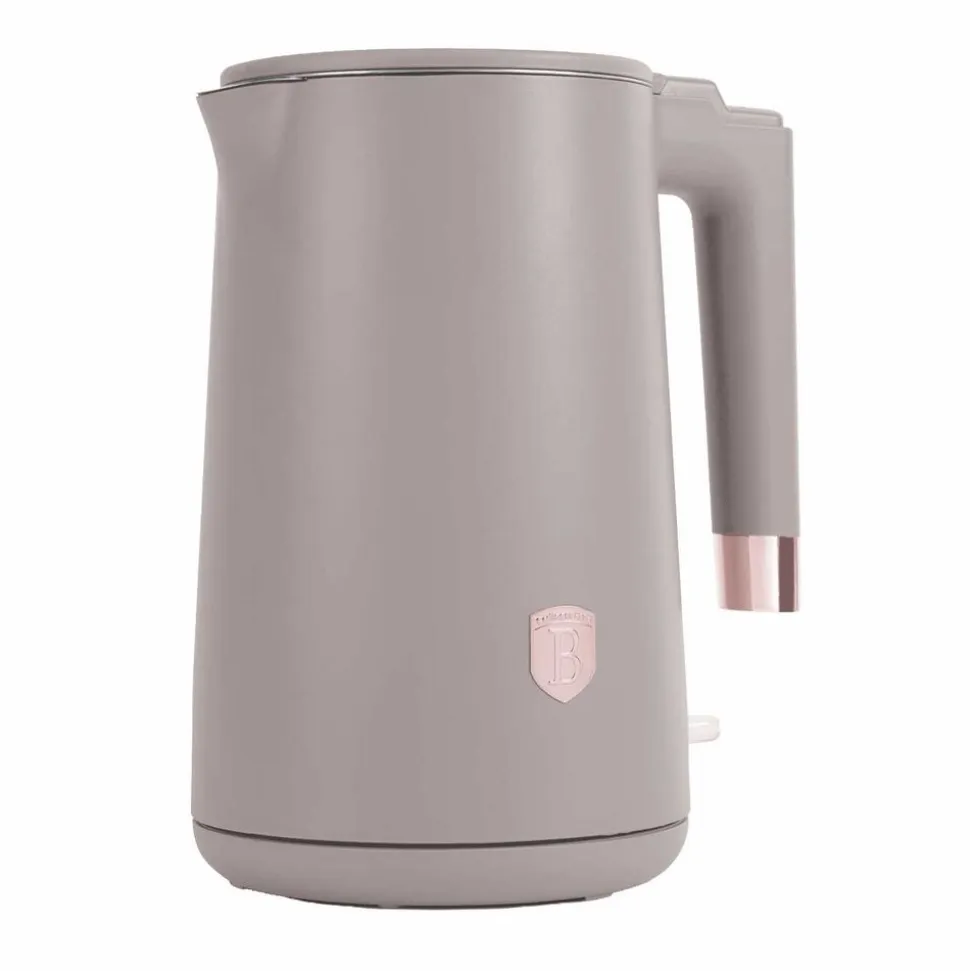 Czajnik elektryczny stalowy BerlingerHaus BH/9576, 1,7 l, 1800 W, taupe