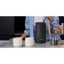 Czajnik elektryczny Zeegma Ketlee Black Wood, 1,7 l, 2200 W, z uchwytem z imitacji drewna