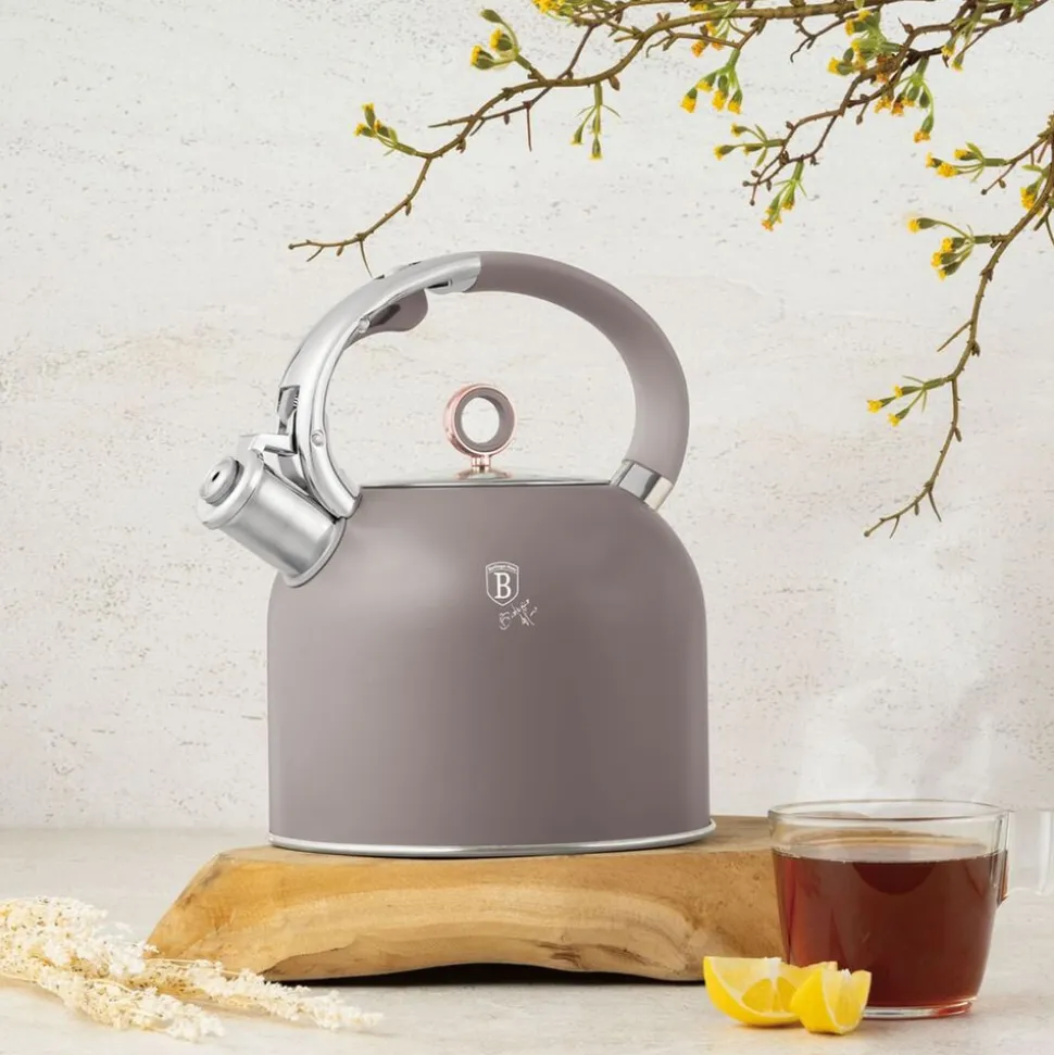 Czajnik ze szklaną pokrywą BerlingerHaus BH/8914, 3 l, taupe