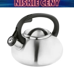 Czajnik z gwizdkiem Tadar Vita, 2 l, stal nierdzewna, srebrny