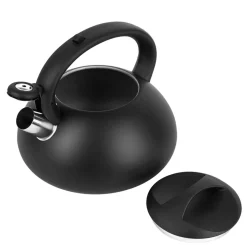 Czajnik z gwizdkiem Tadar Vita, 3 l, stal nierdzewna, czarny