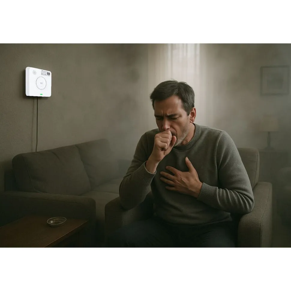 Czujnik gazu Blow XG20, ze sterowaniem zaworem, biały