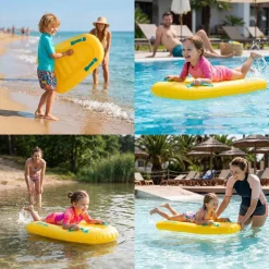 Deska bodyboard Spokey, 15-25 kg, dmuchana, żółta