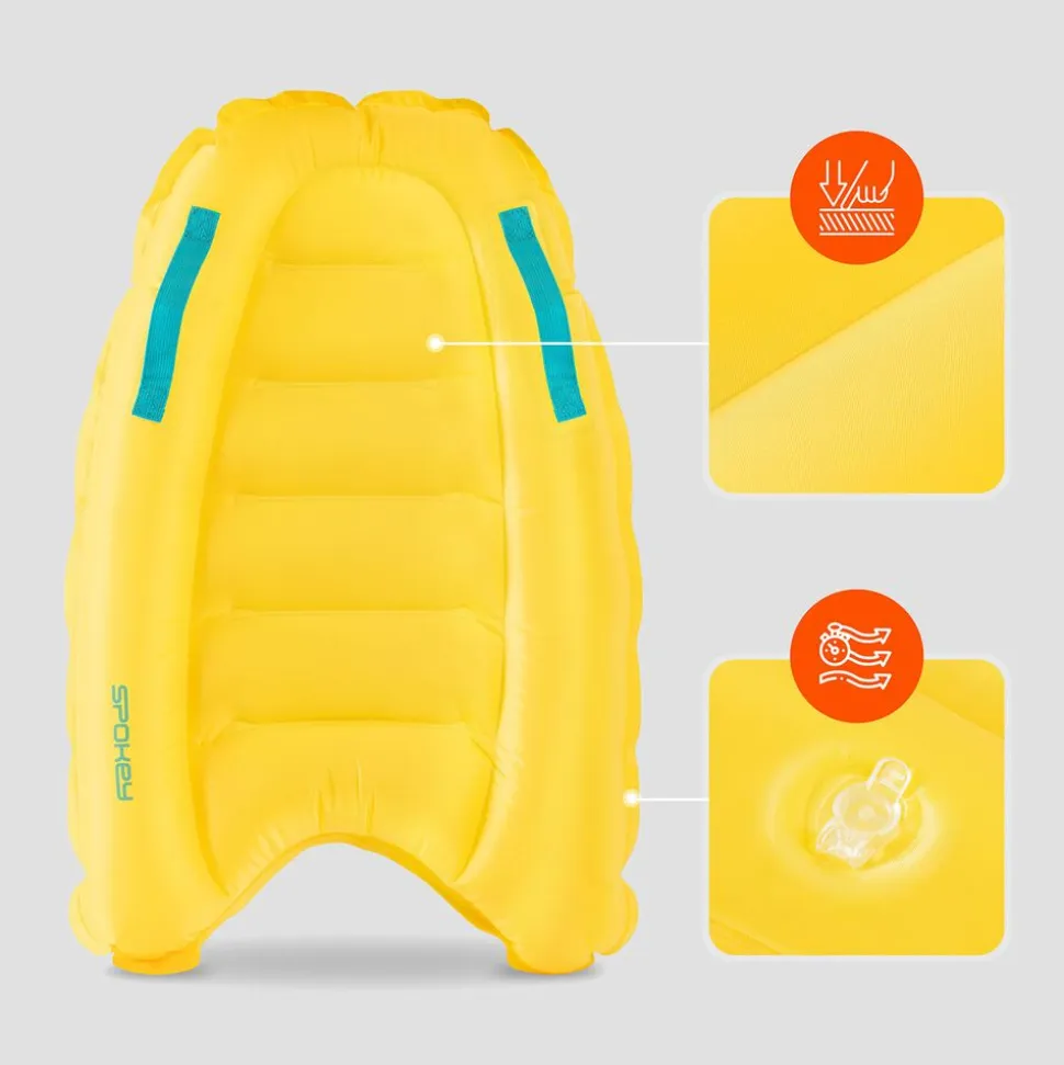 Deska bodyboard Spokey, 15-25 kg, dmuchana, żółta