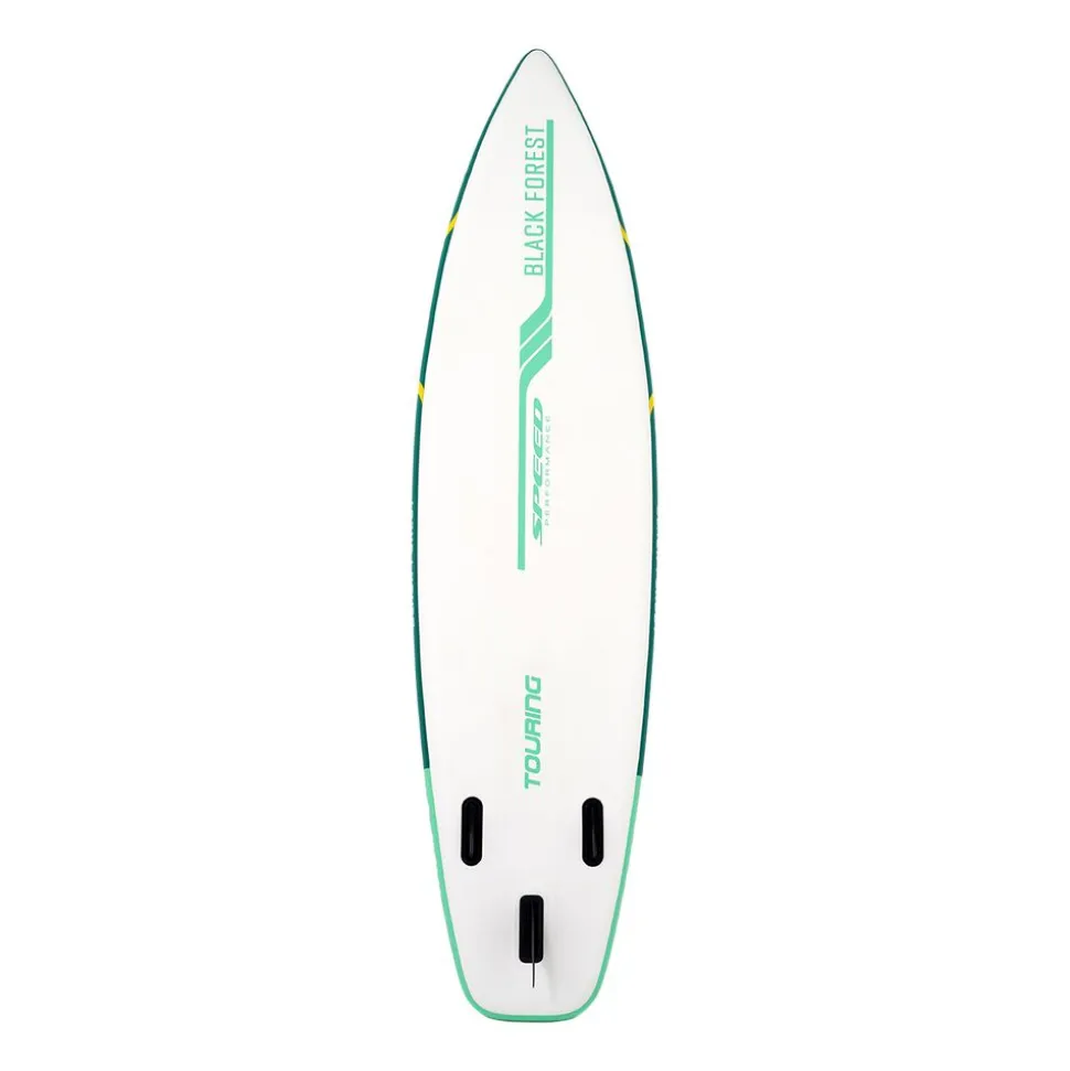 Deska SUP-2016 Black Forest, 320 x 81 x 15 cm z akcesoriami, biało-zielona