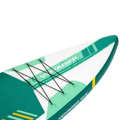 Deska SUP-2016 Black Forest, 320 x 81 x 15 cm z akcesoriami, biało-zielona