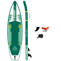 Deska SUP-2016 Black Forest, 320 x 81 x 15 cm z akcesoriami, biało-zielona