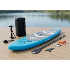 Deska SUP Black Forest, 320 x 81 x 15 cm, z akcesoriami, błękitna