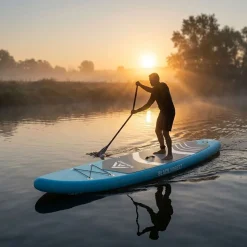 Deska SUP Black Forest, 320 x 81 x 15 cm, z akcesoriami, błękitna