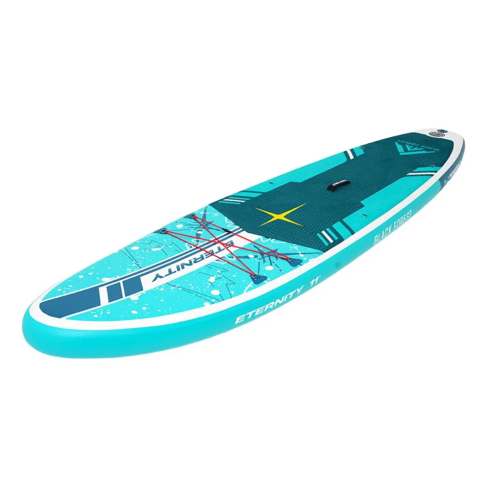 Deska SUP-2015 Black Forest, 335 x 81 x 15 cm, z akcesoriami, biało-zielona