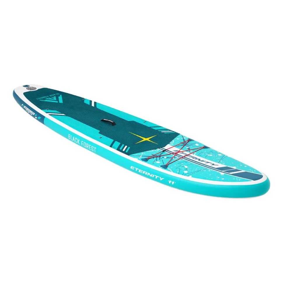 Deska SUP-2015 Black Forest, 335 x 81 x 15 cm, z akcesoriami, biało-zielona