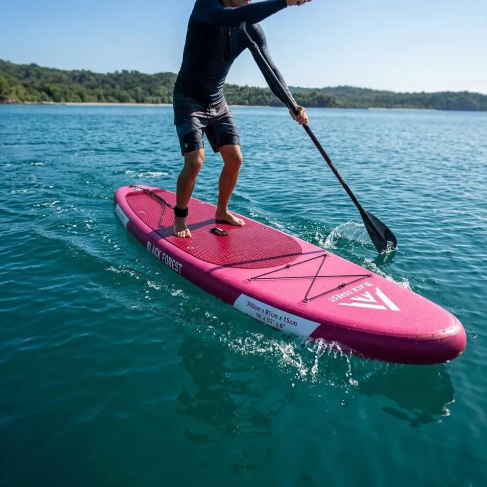 Deska SUP Black Forest, 320 x 78 x 15 cm, z akcesoriami, różowa