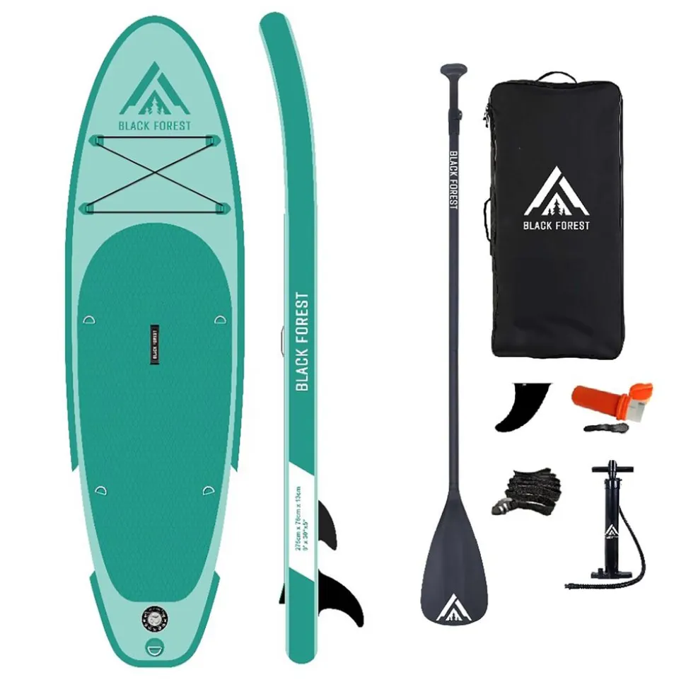 Deska SUP-2000 Black Forest, 275 x 76 x 15 cm, z akcesoriami, zielona