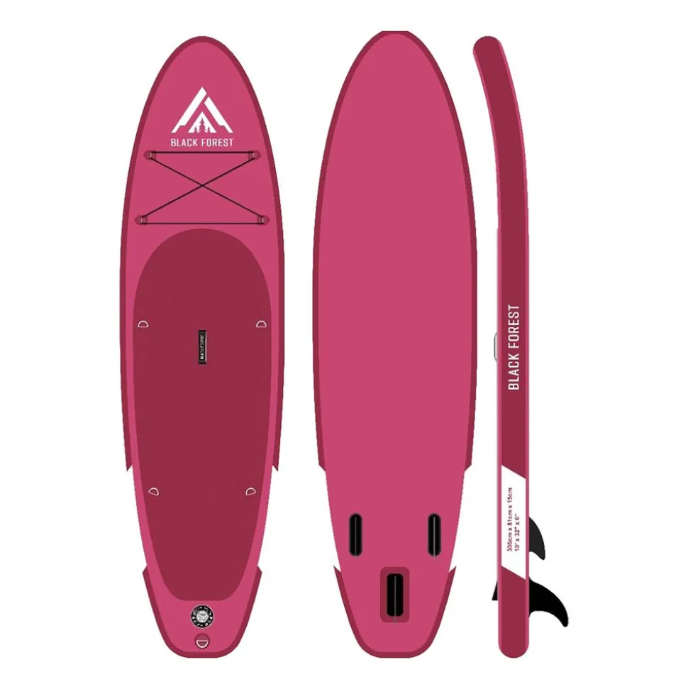Deska SUP-2010 Black Forest, 305 x 81 x 15 cm, z akcesoriami, czerwona
