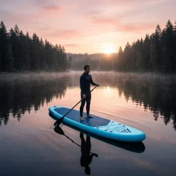 Deska SUP Black Forest, 320 x 78 x 15 cm, z akcesoriami, jasnoniebieska