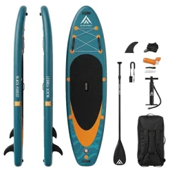 Deska SUP Black Forest, 320 x 81 x 15 cm, z akcesoriami, niebiesko-pomarańczowa