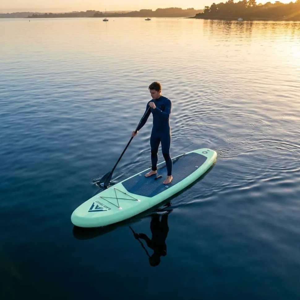 Deska SUP Black Forest, 320 x 78 x 15 cm, z akcesoriami, turkusowa