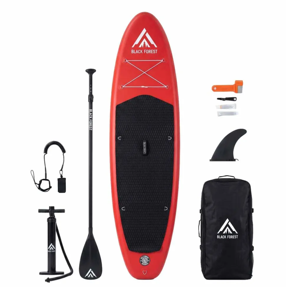 Deska SUP Black Forest, 320 x 78 x 15 cm, z akcesoriami, czerwona