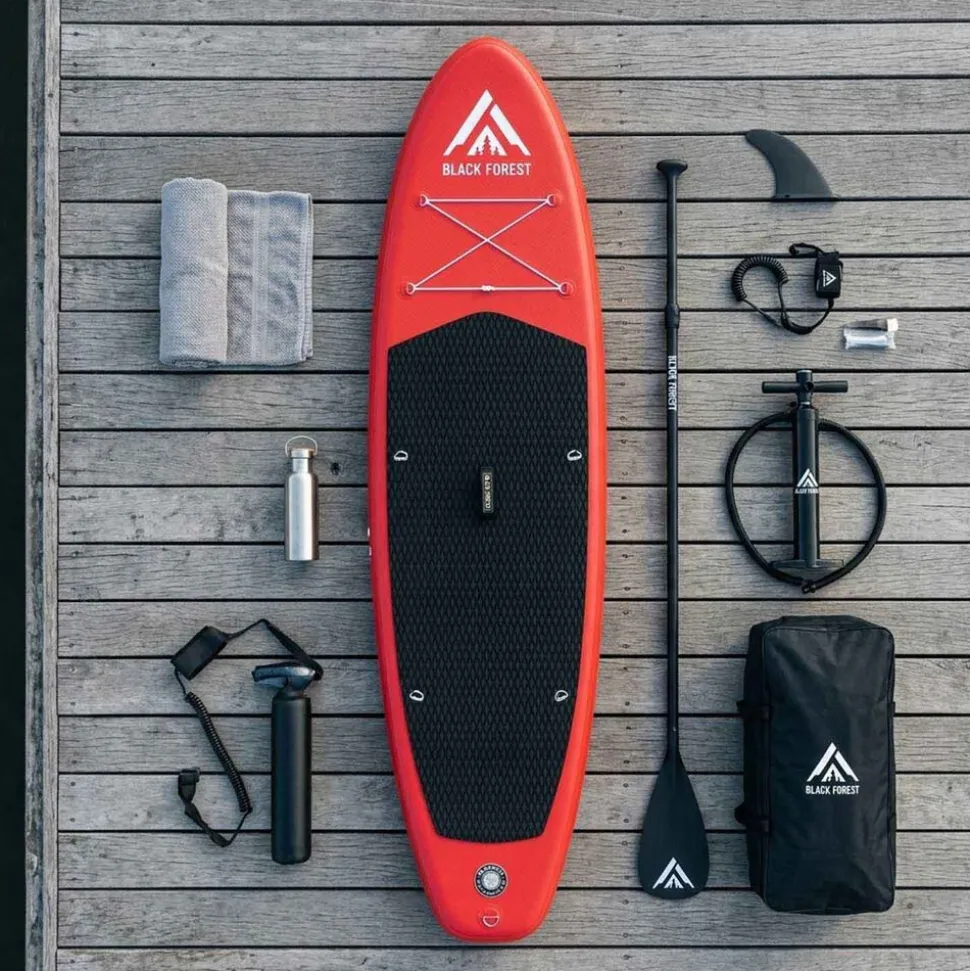 Deska SUP Black Forest, 320 x 78 x 15 cm, z akcesoriami, czerwona