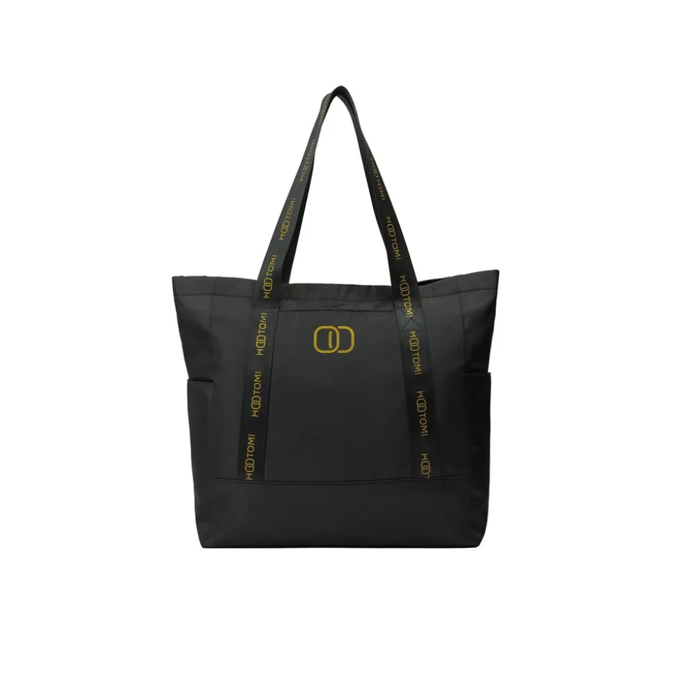Duża torba materiałowa shopper, czarna