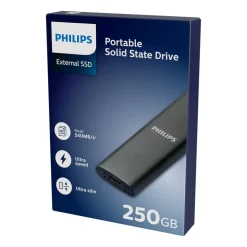 Dysk zewnętrzny SSD Philips Ultra Speed Space Grey 250 GB FM25SS031P/00, szary