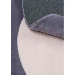 Dywan Maximo Rabbit Premium, koło, 120 cm, ramka, beżowo-antracytowy