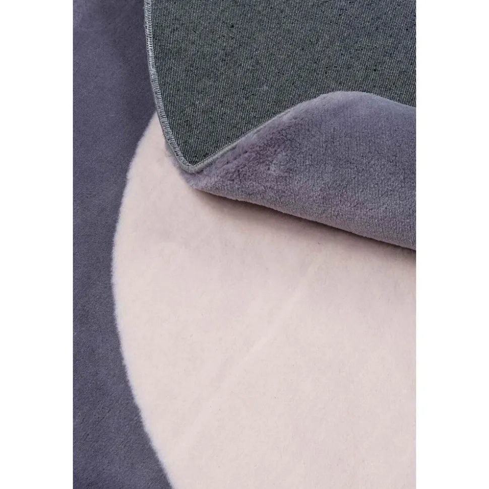 Dywan Maximo Rabbit Premium, koło, 160 cm, ramka, beżowo-antracytowy