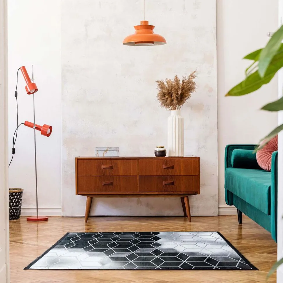 Dywan Multi-Decor Bamboo, 80 x 150 cm, szara geometria