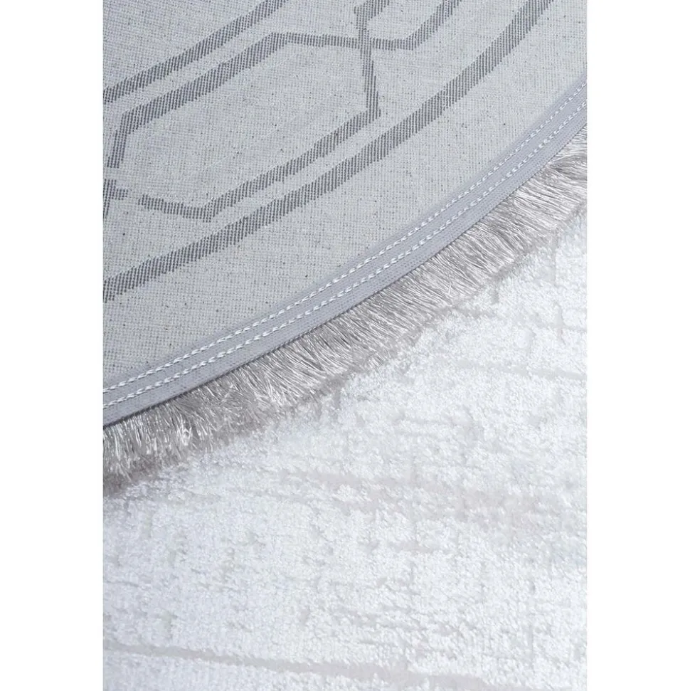 Dywan Multi-Decor Eclipse, koło, 120 cm, ornament, kość słoniowa