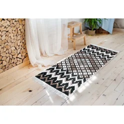 Dywan Multi-decor Kilim Gold, 80 x 150 cm, etno, beżowo-czarny