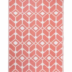 Dywan zewnętrzny Multi-decor, 160 x 220 cm, geometryczny wzór, bordowy