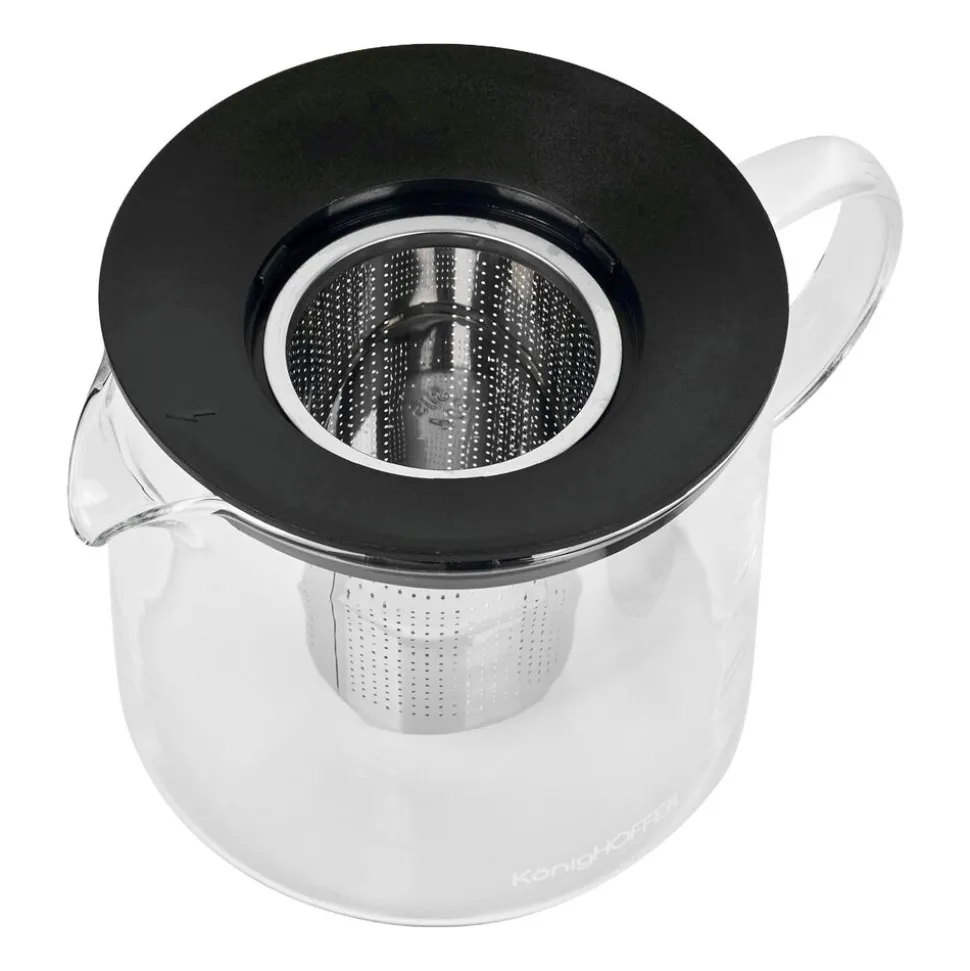 Dzbanek do herbaty z zaparzaczem Konighoffer Andrea, 1,5 l, czarny