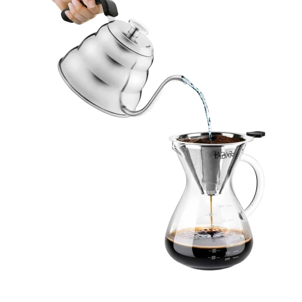 Dzbanek do kawy z zaparzaczem Tadar, 800 ml, szklany