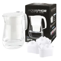 Dzbanek filtrujący ONYX do wody, 4,2l, biały, 3 wkłady B25 Maxfor