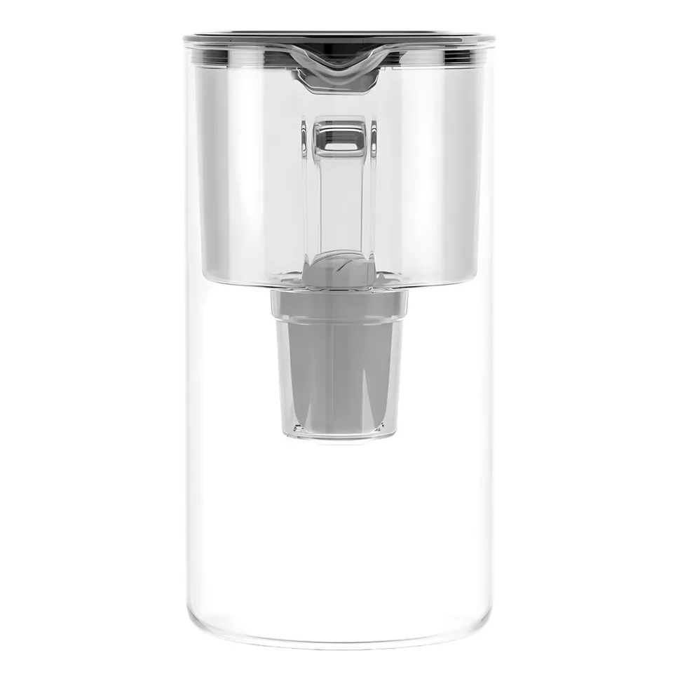 Dzbanek filtrujący szklany Wessper D2 Borosilicate, 3 l, czarny