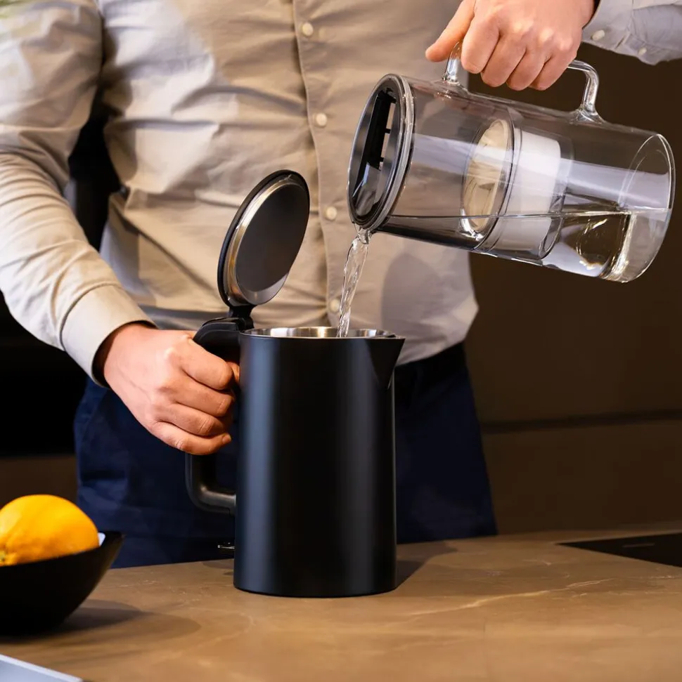 Dzbanek filtrujący szklany Wessper D2 Borosilicate, 3 l, czarny