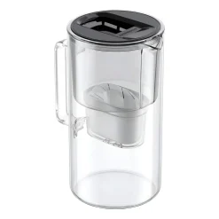 Dzbanek filtrujący szklany Wessper D2 Borosilicate, 3 l, czarny