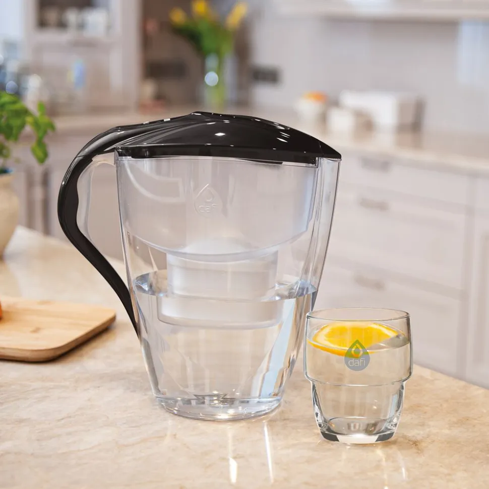 Dzbanek filtrujący Unimax 3L ASTRA, czarny, 3 wkłady filtrujące