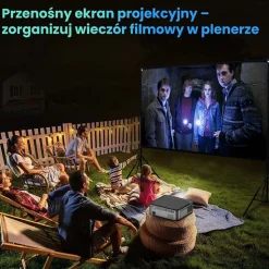 Ekran projekcyjny przenośny Extralink, 72”, 160 x 90 cm, ze stojakiem
