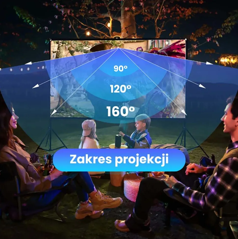 Ekran projekcyjny przenośny Extralink, 100”, 220 x 125 cm, ze stojakiem